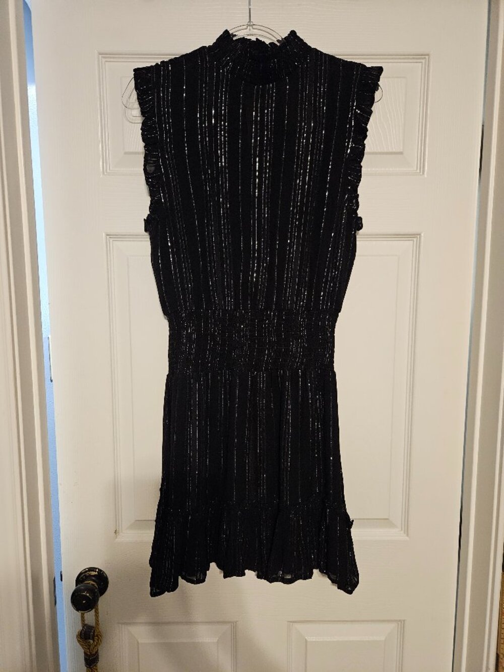 Elan Black Dress with Silver highlights in dress Size Large